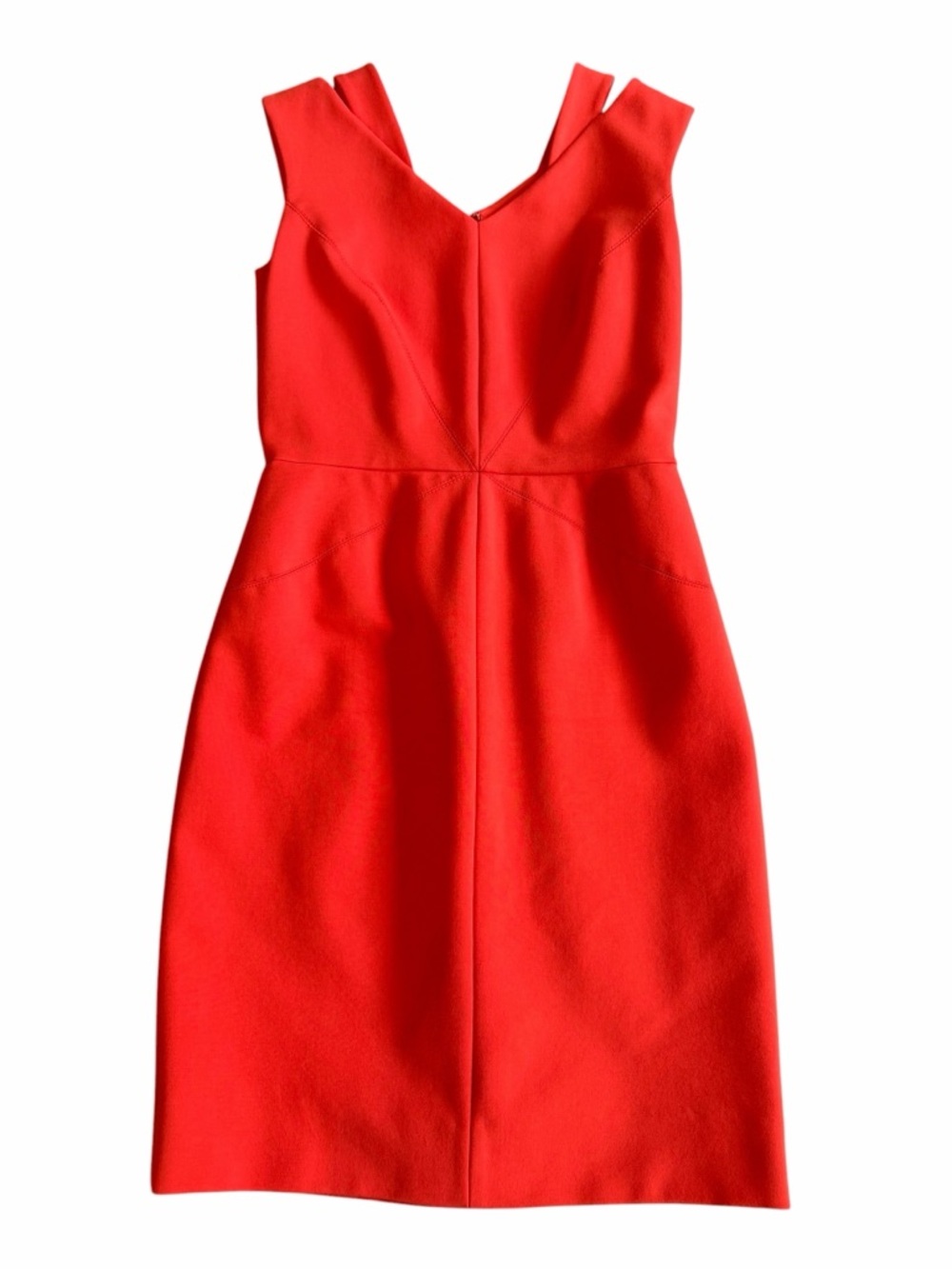 Katherine‎ Kelly Orange Sheath Dress – Size 4 – Sleeveless Structured